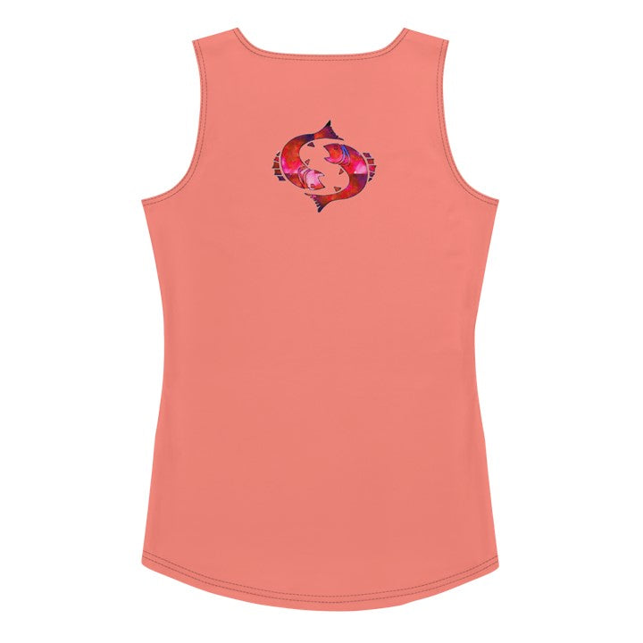 Women's Tank Tee for Pisces Sun Sign. Gym or Yoga Tank. WickedYo.